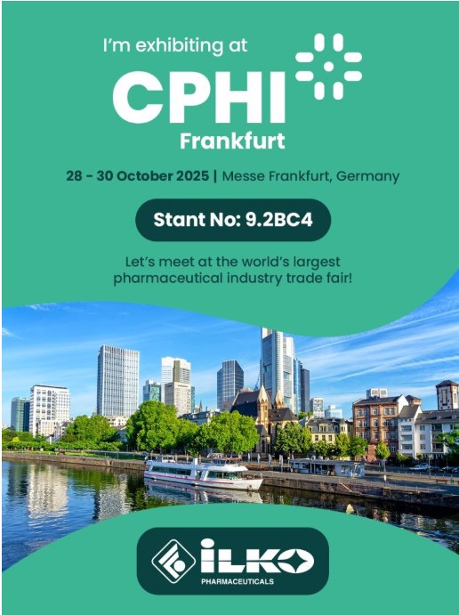 İLKO İlaç Olarak 28-30 Ekim 2025 Tarihlerinde CPhl Worldwide Frankfurt Fuarı'ndayız