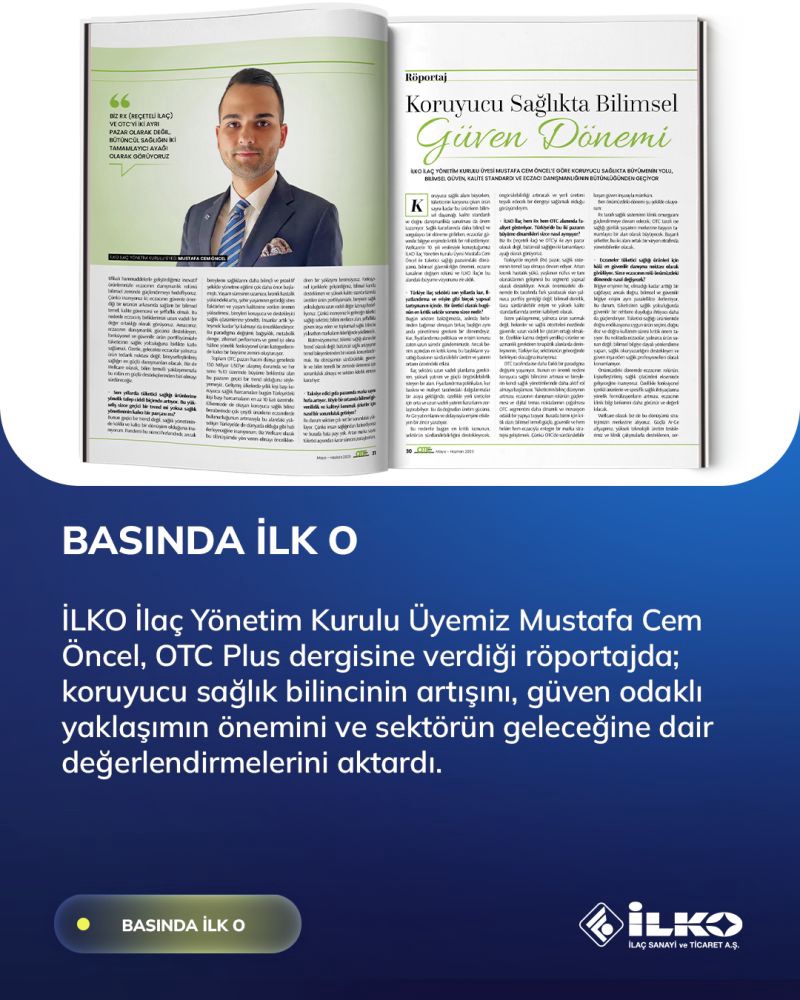 Yönetim Kurulu Üyemiz Mustafa Cem Öncel, OTC Plus Dergisi ile Röportaj Gerçekleştirdi 