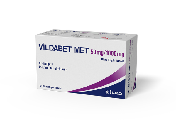 Vildabet Met 50 Mg / 1000 Mg 60 Film Tablet 