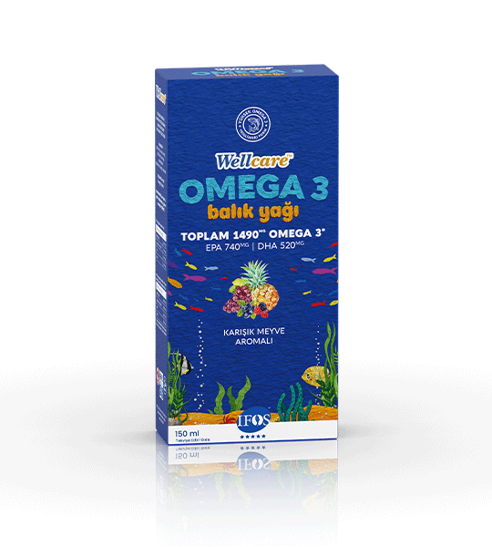 Wellcare Omega 3 Karışık Meyve Aromalı Balık Yağı