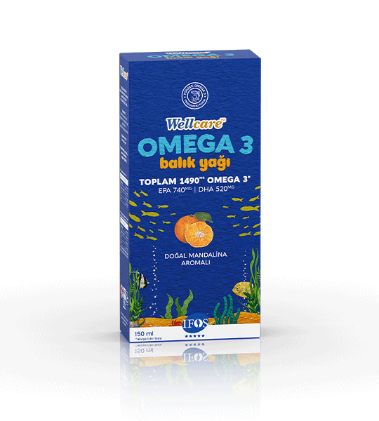 Wellcare Omega 3 Doğal Mandalina Aromalı Balık Yağı